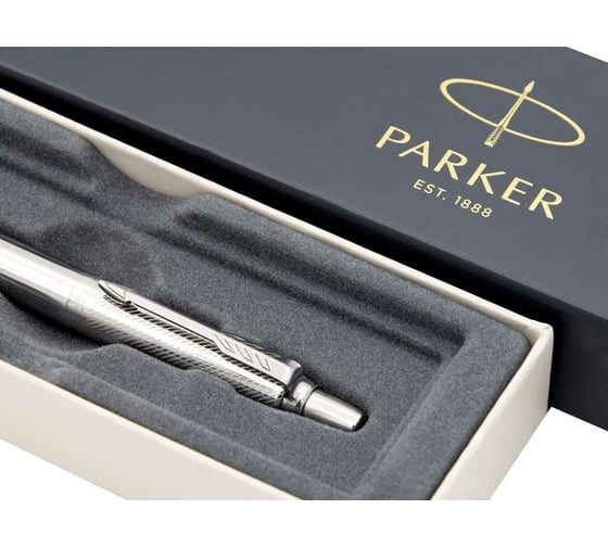 Шариковая ручка Parker Jotter Premium - Stainless Steel Diagonal CT, M 1953197