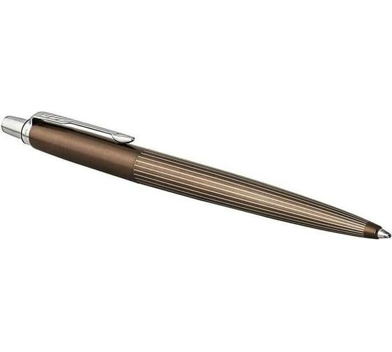 Шариковая ручка Parker Jotter Premium - Carlisle Brown Pinstripe CT, M 1953201