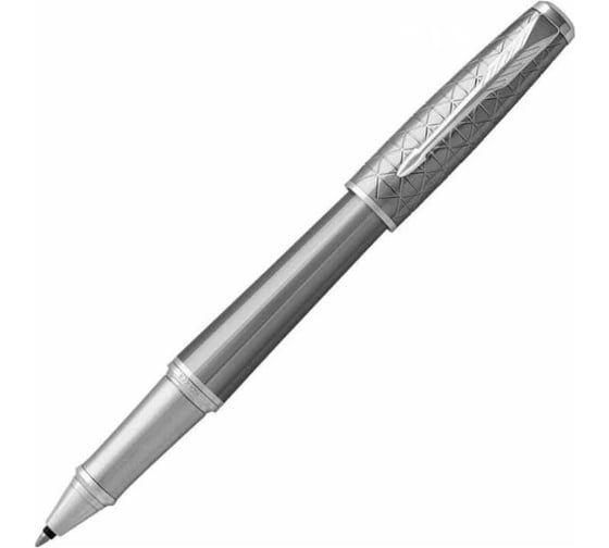 Ручка-роллер Parker Urban Premium -Silvered Powder CT, F, BL 1931586