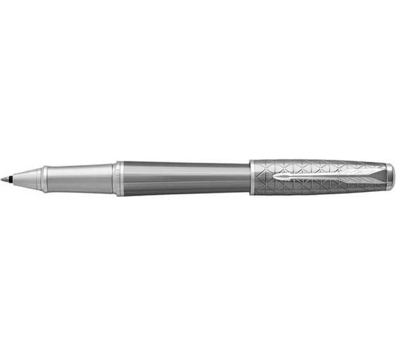 Ручка-роллер Parker Urban Premium -Silvered Powder CT, F, BL 1931586