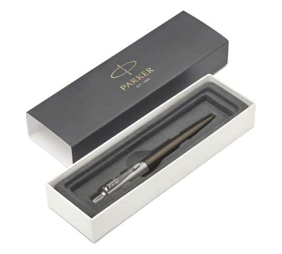 Шариковая ручка Parker Jotter Premium - Tower Grey Diagonal CT, M 1953194