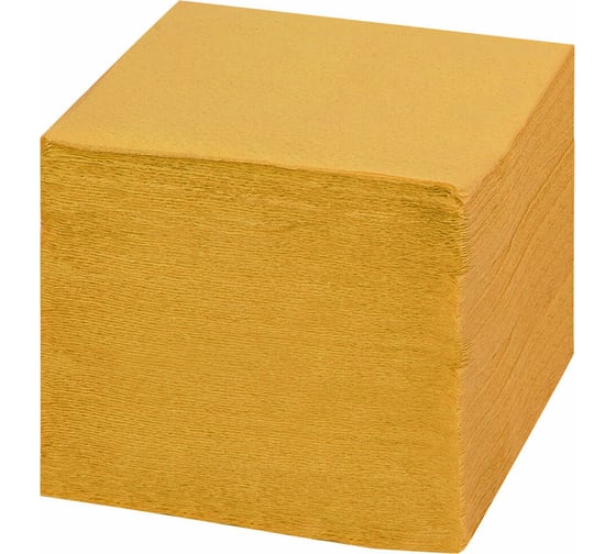 Бумажные салфетки LAIMA Big Pack 400 шт, 24x24 см, желтые, 100% целлюлоза 114726
