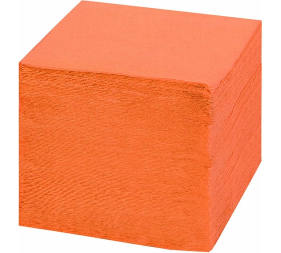 Бумажные салфетки LAIMA Big Pack 400 шт, 24x24 см, оранжевые, 100% целлюлоза 114729