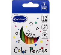 Набор цветных укороченных карандашей ACMELIAE 12 цветов, в картонном футляре 9603-12
