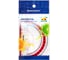 Транспортир BRAUBERG Fresh Zone 10 см, 180 градусов, пластик, прозрачный, красная шкала 210760 2