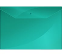 Папка-конверт OfficeSpace Fmk12-3 / 2 на кнопке, А4, 150 мкм, пластик, зеленая Fmk12-3 / 220895