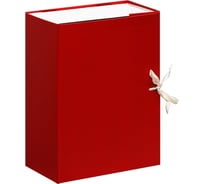 Архивный короб OfficeSpace с завязками разборный, БВ, 120 мм, красный 284722