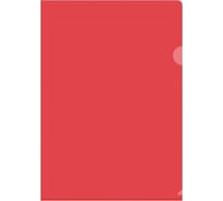 Папка-уголок OfficeSpace Fmu15-4868 А4, 150 мкм, пластик, прозрачная, красная Fmu15-4_868
