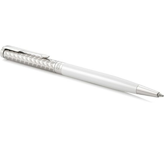 Шариковая ручка Parker Sonnet Premium Slim - Metal&Pearl PGT CT, M, BL 1931551