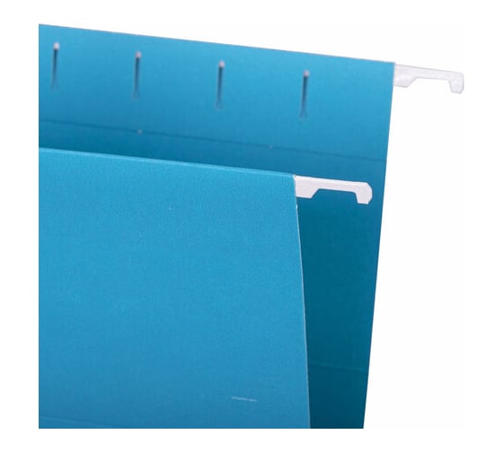 Подвесные папки STAFF А4/foolscap 404x240 мм до 80 листов, комплект 10 шт, синие, картон 270933