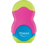Точилка Maped Loopy с контейнером и стирательной резинкой, корпус цветной, ассорти 049121 228779