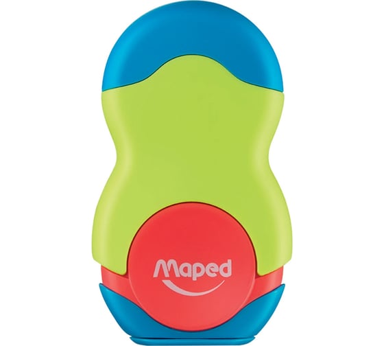 Точилка Maped Loopy с контейнером и стирательной резинкой, корпус цветной, ассорти 049121 228779