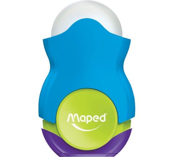 Точилка Maped Loopy с контейнером и стирательной резинкой, корпус цветной, ассорти 049121 228779