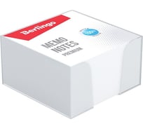 Блок для записи Berlingo premium 9x9х4.5 см, пластиковый бокс, белый, белизна 100 процентов ZP8607