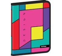 Папка Berlingo color block на молнии, а5+, 600 мкм, с рисунком ZF5_A5S03