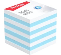 Блок для записи Berlingo standard 9x9х9 см, цветной, белый, голубой ZP7615