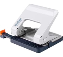 Энергосберегающий дырокол Berlingo smart technology 25 л, металлический, фиксатор, линейка, белый DDm_25202