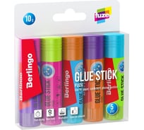 Клей-карандаш Berlingo fuze 10 г, 5 шт, в pet боксе, европодвес, пвп K2010_5