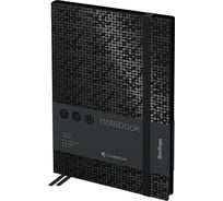 Записная книжка Berlingo DoubleBlack А5, 80 л, кожзам, черный срез, черная, с рисунком NB0_94501