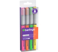 Набор текстовыделителей-кистей Berlingo Textline hl470 4 цвета, 1-6 мм, европодвес T4520