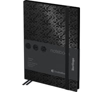 Записная книжка Berlingo DoubleBlack А6, 80 л, кожзам, черный срез, черная, с рисунком NB0_94601