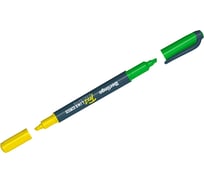 Двусторонний текстовыделитель Berlingo Textline hl220 желтый/зеленый, 0,5-4 мм T2033