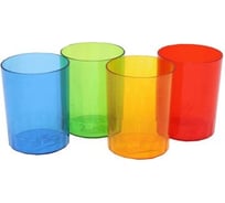 Стакан для ручек Prof-Press прозрачный, ассорти СП-4660