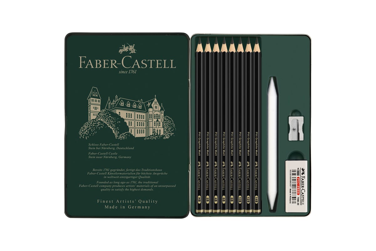 Faber-Castell Pitt Graphite Matt - Lápices Grafito Mate (Disponible En 3 Grados