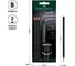 Набор чернографитных карандашей Faber-Castell grip 2001 3 шт, трехгранные, заточенные, ластик, точилка, черный блистер 217093 2