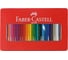 Цветные карандаши Faber-Castell замок, 36 цветов, шестигранные, заточенные, металлическая коробка 115886 2
