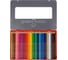Цветные карандаши Faber-Castell замок, 36 цветов, шестигранные, заточенные, металлическая коробка 115886 3