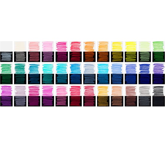 Цветные карандаши Faber-Castell black edition, 36 цветов, трехгранные, черное дерево, заточенные, картон 116436