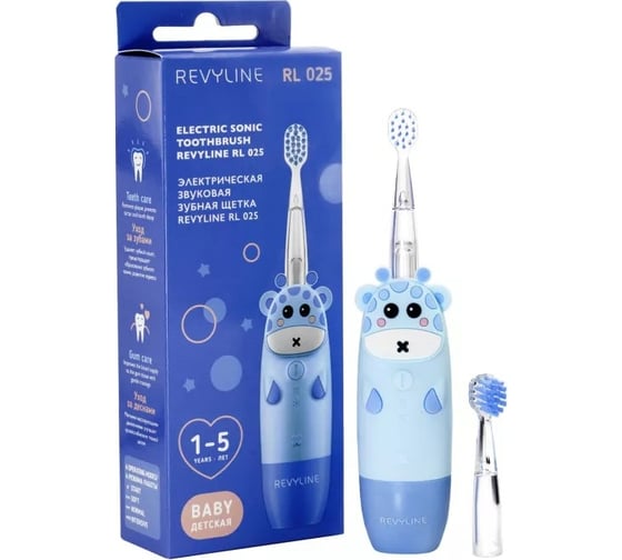 Звуковая зубная щетка Revyline RL 025 Baby, Blue 6112