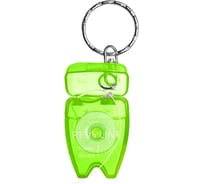 Зубная нить Revyline floss mini вощеная, брелок, 15 м, зеленый 4271