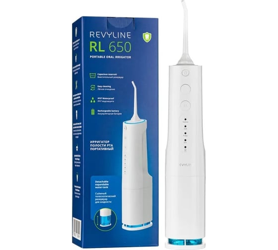 Портативный ирригатор Revyline RL 650, цвет белый 5731