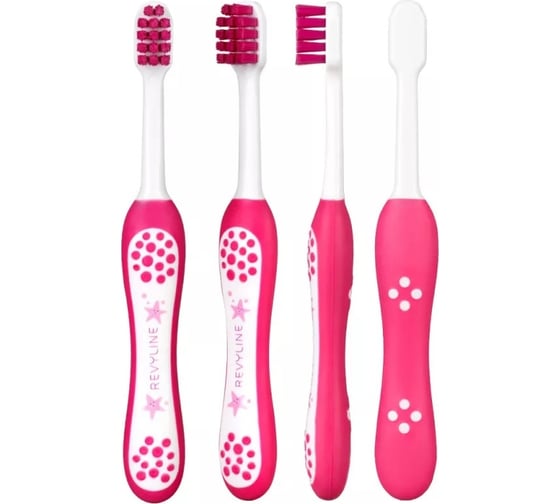 Детская зубная щетка Revyline Baby, S3900, розовая, Soft 7068