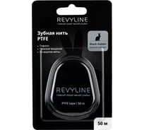 Зубная нить Revyline PTFE Black Edition, мятная вощеная, 50 м 5519