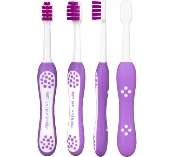 Детская зубная щетка Revyline Baby, S3900, фиолетовая, Soft 7070