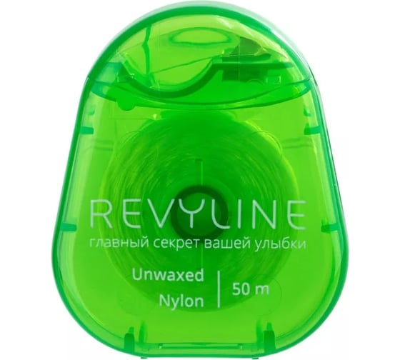 Зубная нить Revyline нейлон, невощеная, 50 м 6415