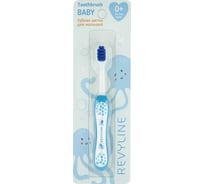 Детская зубная щетка Revyline Baby, S3900, голубая, Soft 7069