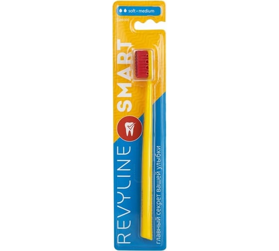 Зубная щетка Revyline SM6000 Smart желтая с красной щетиной 6934