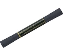 Пигментированный акварельный маркер Faber-Castell albrecht dürer, цвет 235 холодный серый vi, двухсторонний, кистевой/пулевидный 160535