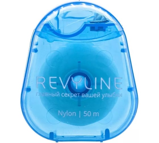 Зубная нить Revyline нейлон, мятная, вощеная, 50 м 6022