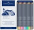 Художественные акварельные карандаши Faber-Castell goldfaber aqua, 12 пастельных цветов, металлическая коробка 114622 2