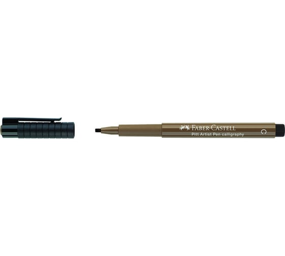 Капиллярная ручка Faber-Castell pitt artist pen calligraphy цвет 178 нуга, с 2.5 мм, пишущий узел каллиграфический 167978