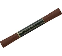 Пигментированный акварельный маркер Faber-Castell albrecht dürer, цвет 175 темная сепия, двухсторонний, кистевой/пулевидный 160475