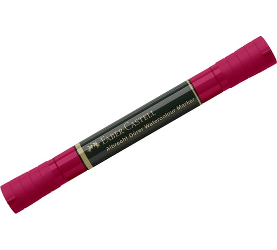 Пигментированный акварельный маркер Faber-Castell albrecht dürer, цвет 127 розовый кармин, двухсторонний, кистевой/пулевидный 160427