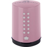 Пластиковая точилка Faber-Castell grip 2001 mini 1 отверстие, контейнер, дымчато-розовая 183714