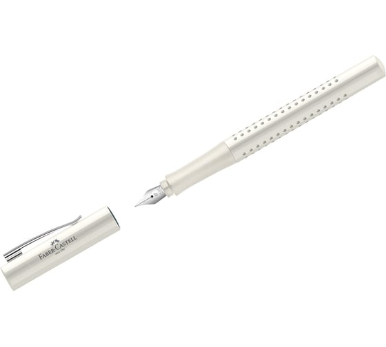 Перьевая ручка Faber-Castell grip 2010 синяя, ef 0.5 мм, трехгранный, корпус кокосовое молоко 140823