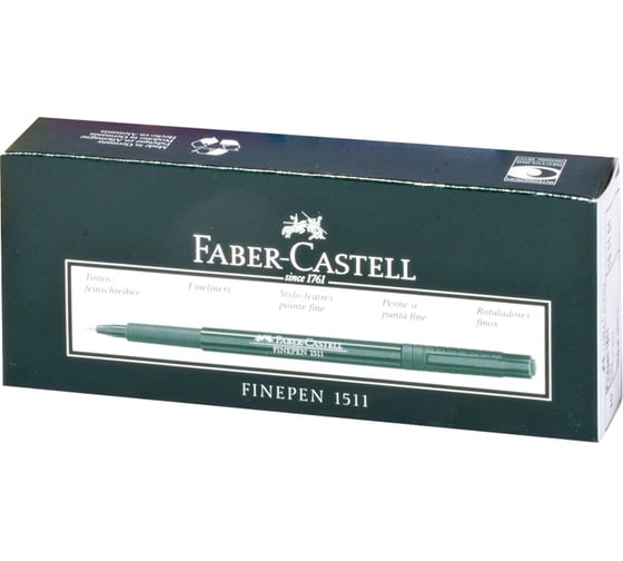 Капиллярная ручка Faber-Castell finepen 1511 черная, 0,4 мм 151199
